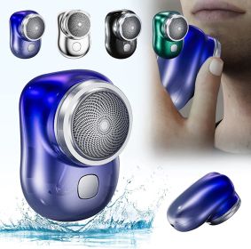 Electric Razor for Men; Mini-Shave Portable Electric Shaver; Pocket Size Portable Shaver -Wet and Dry Mens Razor USB Rechargeable Shaver Charging Easy