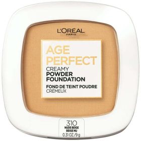 L'Oreal Paris Age Perfect Serum Creamy Foundation Makeup, 310 Nude Beige, 0.31 fl oz