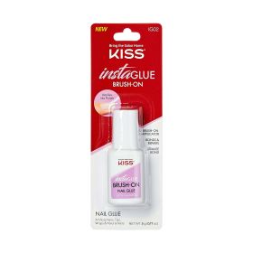 KISS Insta-Glue Brush-On Super Strength Nail Adhesive, 0.17 Oz.