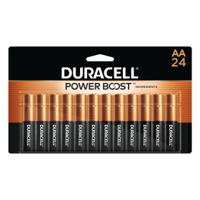 Duracell Coppertop AA Battery with POWER BOOST‚Ñ¢, 24 Pack Long-Lasting Batteries