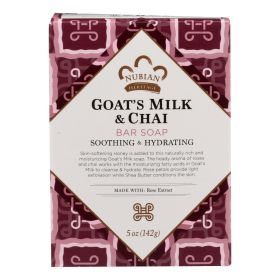 Nubian Heritage Bar Soap Goat's Milk And Chai - 5 Oz