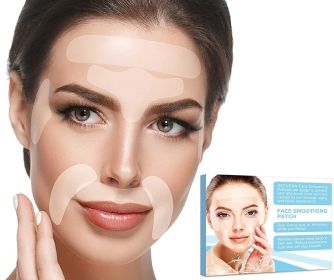 PUREVACY Facial Patches for Wrinkles. Pack of 160 Face Strips of Various Shapes. Reusable Wrinkle Patches for Smoothing Eye, Mouth, Forehead Wrinkles.