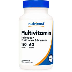 Nutricost Multivitamin With Probiotics (Unisex) 120 Vegetarian Capsules