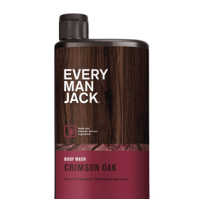 Every Man Jack Crimson Oak Hydrating Mens Body Wash for All Skin Types - 16.9oz