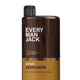 Every Man Jack Sandalwood Hydrating Mens Body Wash for All Skin Types - 16.9oz