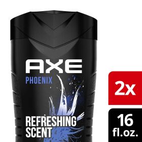Axe Phoenix Refreshing Long Lasting Body Wash Twin Pack, Crushed Mint and Rosemary, 16 fl oz