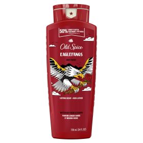 Old Spice Liquid Body Wash for Men, Eagle Fangs, Long Lasting Lather, All Skin Types, 24 fl oz
