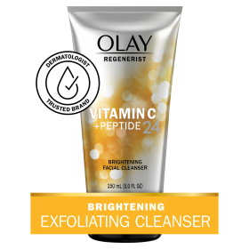 Olay Regenerist Vitamin C + Peptide 24 Face Wash for Dull Skin, 5.0 oz