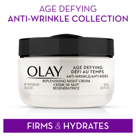 Olay Age Defying Classic Night Cream, Face Moisturizer, All Skin Types, 3.4 oz
