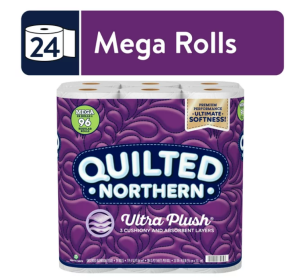Quilted Northern Ultra Plush Toilet Paper, 24 Mega Rolls