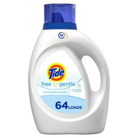 Tide Free & Gentle Liquid Laundry Detergent;  64 loads 92 fl oz