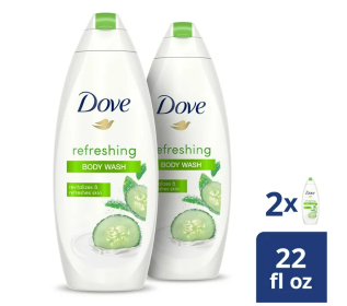 Dove Refreshing Body Wash Cucumber and Green Tea Cleanser That Effectively Washes Away Bacteria While Nourishing Your Skin Revitalizes and Refreshes S