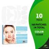 PUREVACY Facial Patches for Wrinkles. Pack of 160 Face Strips of Various Shapes. Reusable Wrinkle Patches for Smoothing Eye, Mouth, Forehead Wrinkles.