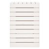 Laundry Basket White 17.3"x17.3"x26" Solid Wood Pine
