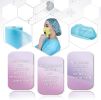 Disposable Hair Caps 24". Pack of 100 Blue Bouffant Caps Polypropylene Disposable Hair Net Fabric Elastic Bands; Medical Hair Nets for Tattoo; Food; S