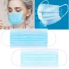 50Pcs 3-Layers Disposable Face Masks Elastic Earloop 95% Melt-Blown Filter Sanitary Face Mask
