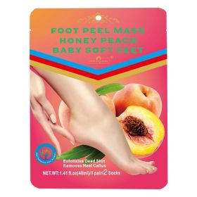 Exfoliating Foot Peeling Mask Pedicure Socks Scr (Option: Honey Peach)