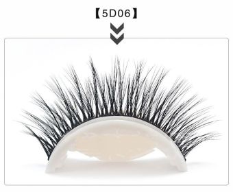 Glue-free Self-adhesive Strip 5d False Eyelashes (Option: 5D06)