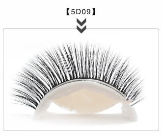 Glue-free Self-adhesive Strip 5d False Eyelashes (Option: 5D09)