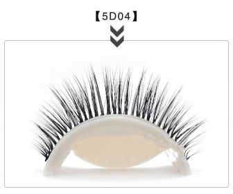 Glue-free Self-adhesive Strip 5d False Eyelashes (Option: 5D04)