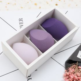 Gift Box Cosmetic Egg Set Super Soft Smear-proof Makeup Tools (Option: Long White Small Box)