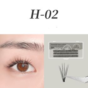 0.07mm Black Natural Bushy Sessile Trichoderma Grafted Ciliary (Option: 2 Style-14mm)