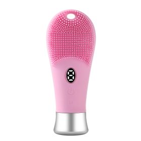 Simple Household Silicone Heating Beauty Instrument (Option: PinkB-USB)