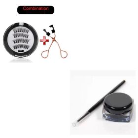 Quantum Magnetic False Eyelash Clip Set Eye Makeup Tool (Option: Black-Package1)