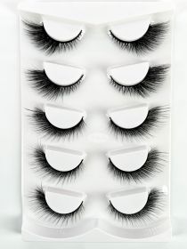 Mink Eyelashes Eye Tail Lengthening Natural Eyelashes Flat False (Option: Mixed01)