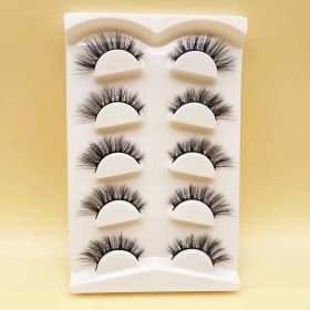 Mink Eyelashes Eye Tail Lengthening Natural Eyelashes Flat False (Option: D566K)
