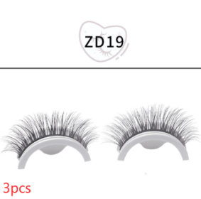 False Eyelashes Self-adhesive Strip (Option: Natural self adhesive ZD19-3PCS)