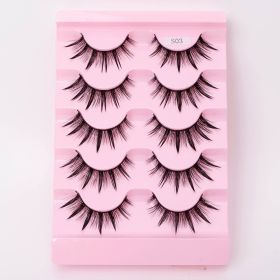 Natural 3D Dramatic Fairy Clusters Manga Lashes Fake Eyelashes (Option: S03)