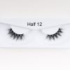 1Pair Mink Half Lashes Soft Thick Eye End Lengthening Faux Eyelashes Natural Long Handmade Eyelash Cross Curl 3D Lash For Makeup