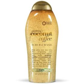 OGX Smoothing + Coconut Coffee Exfoliating Body Scrub with Arabica Coffee & Coconut Oil, Paraben-Free with Sulfate-Free Surfactants, 19.5 Fl Oz (Brand: OGX)