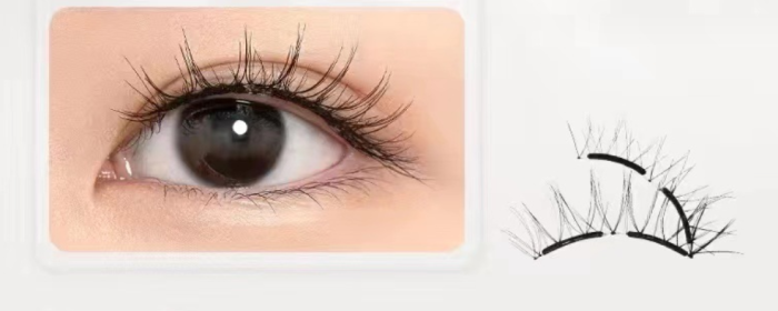 Soft Magnetic Suction And Dense C Curling Eyelashes (Option: Fine Feather Black-21.5mm)