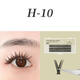 0.07mm Black Natural Bushy Sessile Trichoderma Grafted Ciliary (Option: 10 Style-14mm)
