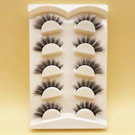 Mink Eyelashes Eye Tail Lengthening Natural Eyelashes Flat False (Option: D568K)
